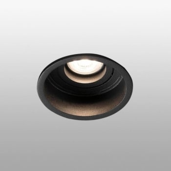 Hyde - Spot encastrable led métal ip44 avec porte-lampe diamètre 8.9cm noir