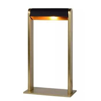 LORAS - Lampe de table métal laiton or mat