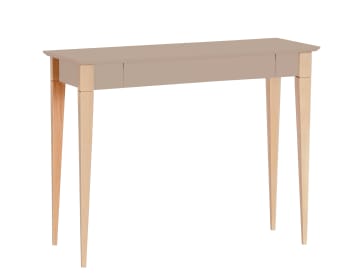 Mimo - Schreibtisch, Holz, 105x40x74, Braun Beige