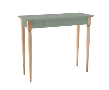 Mamo - Schreibtisch, Holz, 85x40x74, Salbeigrün