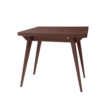 Envelope furniert - Erweiterbarer Tisch, Holz, 90x65x75, Eschenfurniert, Nussbaum gebeizt