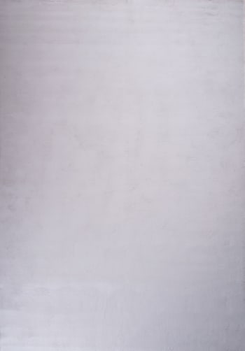 Ava - Tapis uni à poils longs et doux lavable  - Gris - 200x290 cm