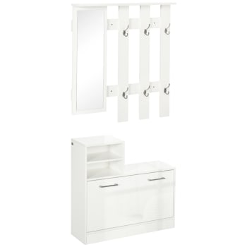 Muebles de entrada 85 x 24 x 80 cm color blanco