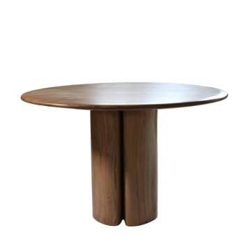 Tijn - Esstisch rund aus Akazienholz 120cm, natürlich