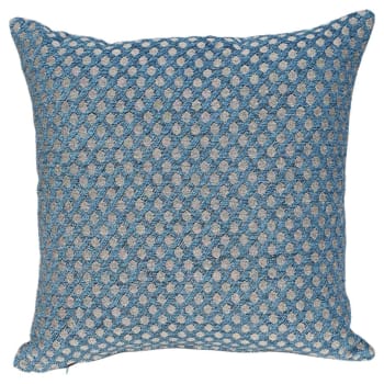 Villa D'Este Home Tivoli 1996 – Set 2 Cuscini Arredo 53x53 Cm, Cotone 100%, Righe Double Face, Colore Ocean, Sfoderabili