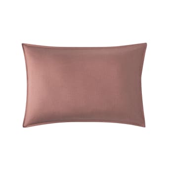 Nouvelle vague - Taie d'oreiller en lin lavé Rouge 50x75 cm