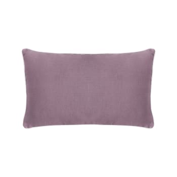 Arty - Housse de coussin matelassé en lin violet 30x50