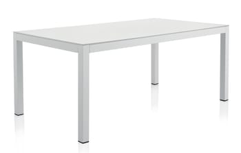 Mesa de aluminio blanco 180x100