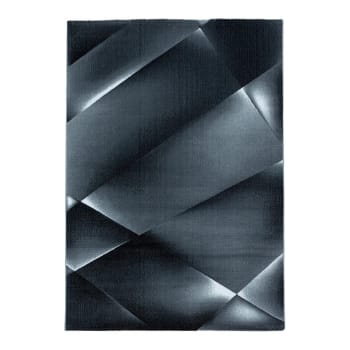Fauvette - Tapis  design en polypropylène noir 120x170