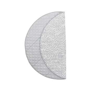 LUXE NAPPY-FREE MATS - Tapis en 100% coton  gris diamètre 123 cm
