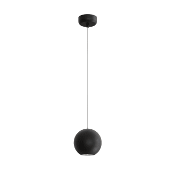 DOTY - Lampe à suspension boule en plâtre noir