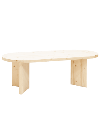 Mesa de Centro Sonoma 110cm Cristal y Madera Schuller