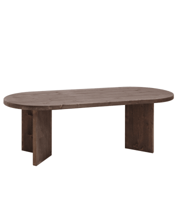 Osaka - Table à manger en bois de sapin marron 180x75cm