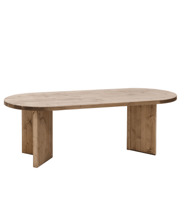 Osaka - Table à manger en bois de sapin vieilli 180x75cm