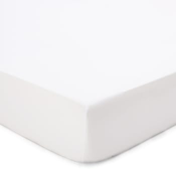 MANTEIGAS MINI - Perkal-Spannbettlaken - 100% Bio-Baumwolle - 70x140 cm, Weiß