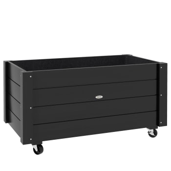 Fioriera Rialzata Da Esterno In Legno Di Abete | 2 Livelli Con Fori Drenaggio | 115x114x76 Cm