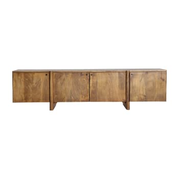 Mueble t.v., de madera de mango, en color marrón, de 170x40x51cm