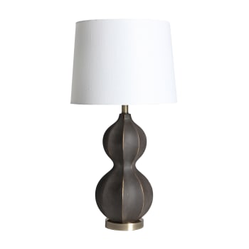 Lampe de Salon en Céramique Noir, 40x40x79 cm - Lot de 2