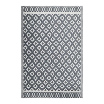 Natou - Tapis d'extérieur motifs géométriques gris 120x180