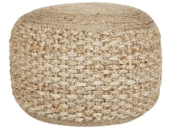 Grande pouf in velluto champagne Pearl Vtwonen - 80cm