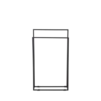 Porte-serviettes Sur Pied 3 Bras Chromé - Design Moderne Pour Salle De Bain - Dimensions 65,5 X 22,8 X 90,5 Cm