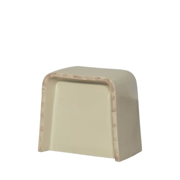 Shoal - Table d'appoint en céramique H53cm beige