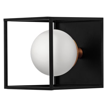 Luminaire de salle de bain en acier noir, 20cm