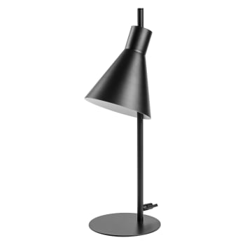 Lampe de table lumineuse en acier noir, 55cm