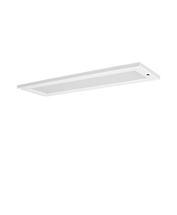 Cabinet LED lumineux en panneau de PVC blanc, 30x10cm