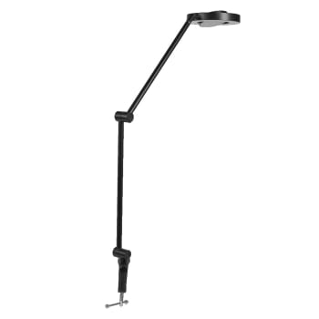 Lampe de bureau lumineuse en PVC avec finition métal noir, 42cm