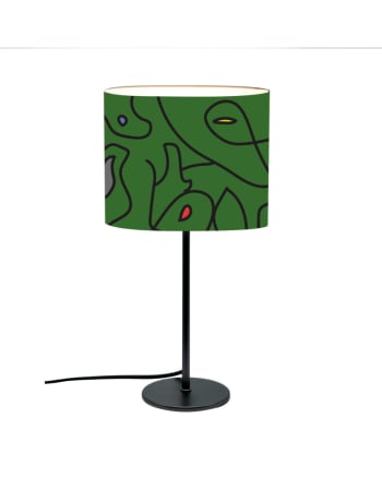Nati - Lampe de Table Abstrait Verte D: 20 x H: 40