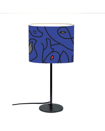 Nati - Lampe de Table Abstrait Bleu D: 20 x H: 40