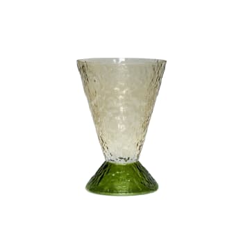 Abyss - Vase en verre vert H29