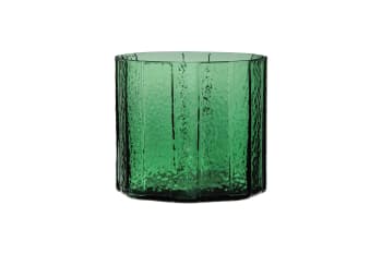 Emerald - Vase en verre vert H20