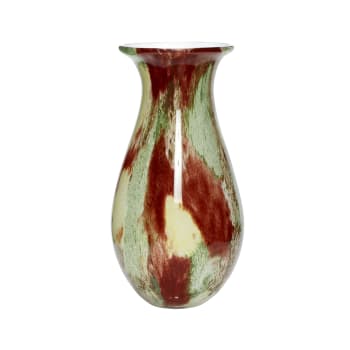 Kaleido - Vase en verre burgundy H30