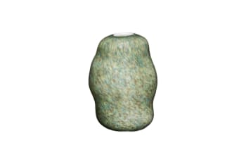Miro - Vase en verre vert H29