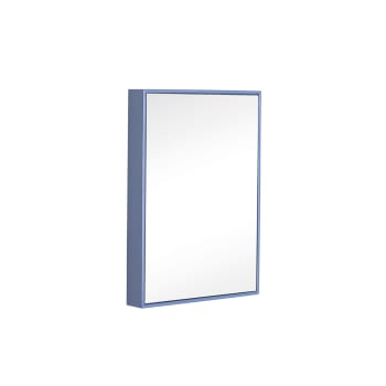 Shine - Miroir en fer et verre bleu