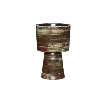 Plinth - Pot en céramique marron