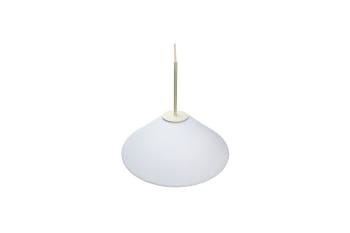 Solid - Lampe à suspension en verre et fer blanc et sable