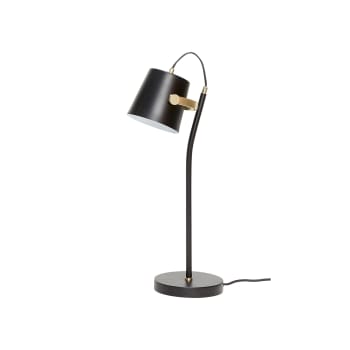 Architect - Lampe de table en métal noir et laiton
