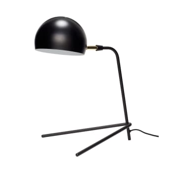Peace - Lampe de table en fer noir