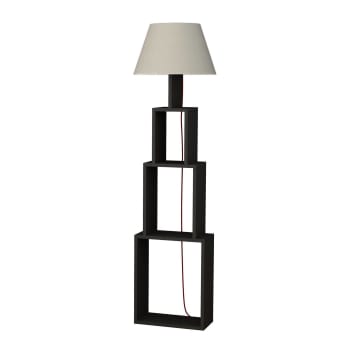 Lunctura - Lámpara con almacenamiento 3 estantes alt168 cm