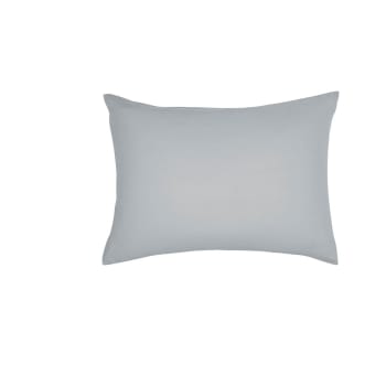 Essential - Taie d'oreiller en coton gris clair 50x70