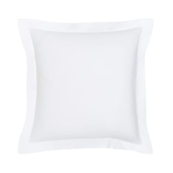 Essential - Taie d'oreiller en coton blanc 63x63