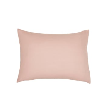 Essential - Taie d'oreiller en coton rose 50x70