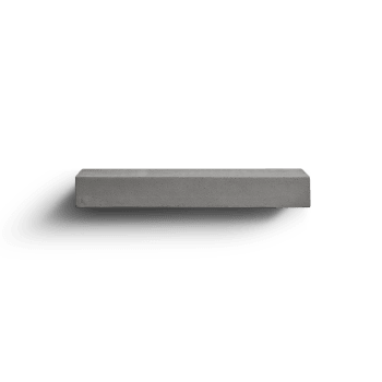 Sliced - Etagère design industriel en béton gris naturel - 30x12cm