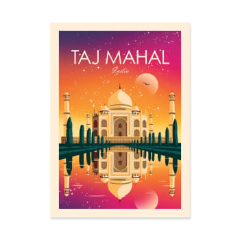 Studio inception - TAJ MAHAL INDIA - STUDIO INCEPTION - Affiche d'art 50 x 70 cm
