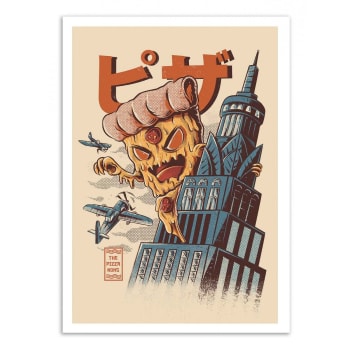 Ilustrata - Affiche 50x70 cm - Pizza Kong - Ilustrata