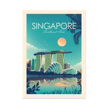 Studio inception - SINGAPORE - STUDIO INCEPTION - Affiche d'art 50 x 70 cm