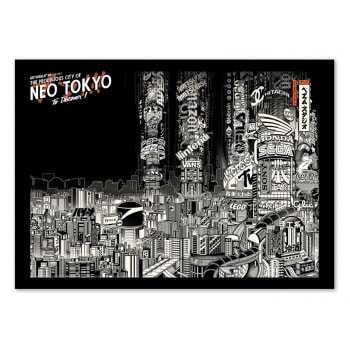 Paiheme studio - Affiche 50x70 cm - Neo Tokyo - Paiheme studio